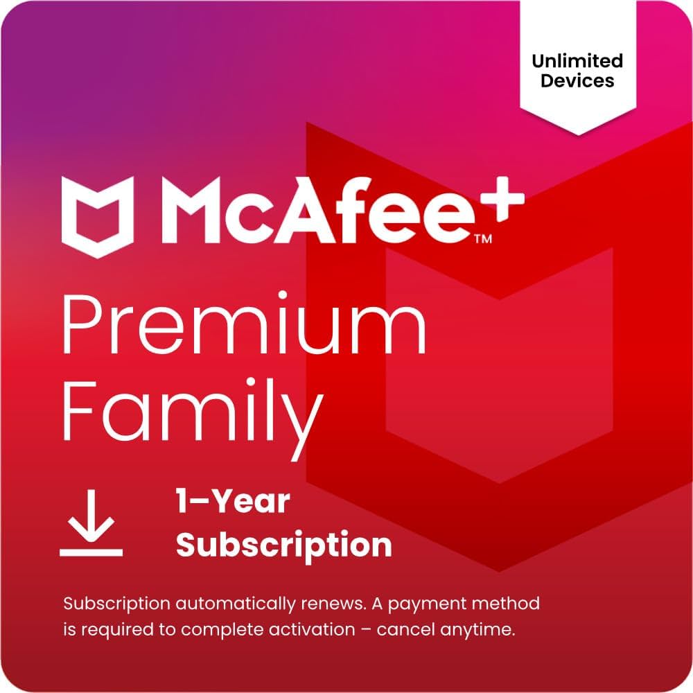 McAfee+ Advanced Family Unlimited Devices 1 Year