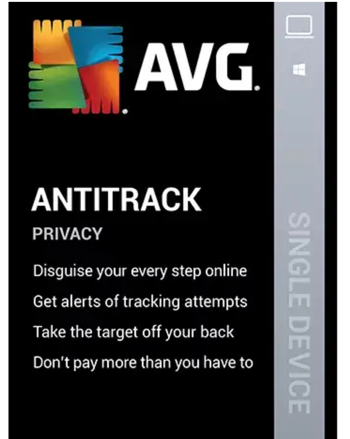 AVG AntiTrack 1 Year 1 PC Gloabal Product Key - Click Image to Close
