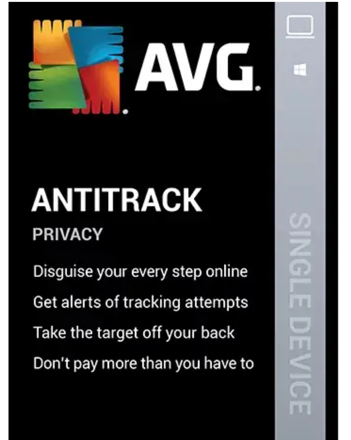 AVG AntiTrack 3 Years 1 PC Gloabal Product Key - Click Image to Close