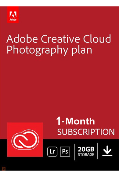 Adobe Creative Cloud Photography 20GB 1 Month Product Key