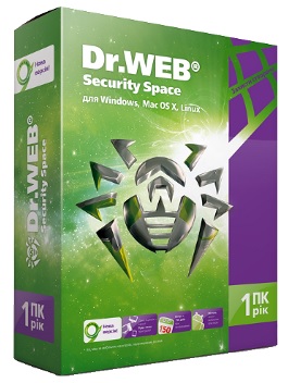 Dr.Web Security Space 2 Year 1PC 1Mobile key