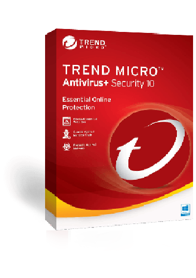 Trend Micro Antivirus+ Security 2year 3pc key - Click Image to Close